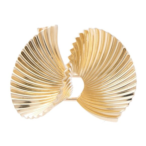 TIFFANY & CO. Yellow Gold Brooch - Picture 2 of 9